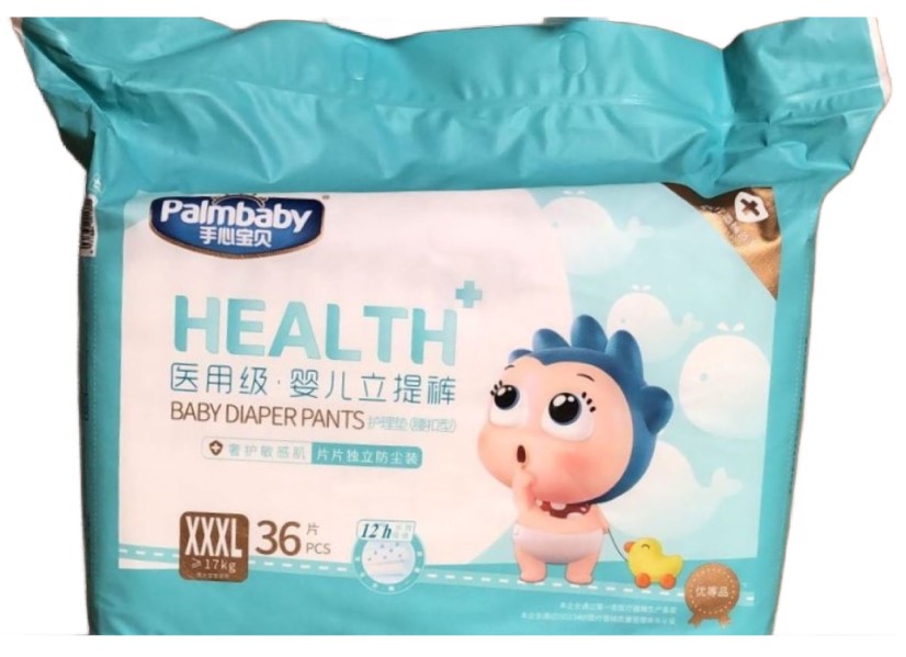 Детские подгузники-трусики PalmBaby Health+, размер XXXL (от 17 кг), 36 шт