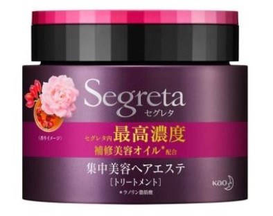 Высококонцентрированная маска KAO Segreta для безжизненных, сухих, тонких и ломких волос Объём и увлажнение 180 гр