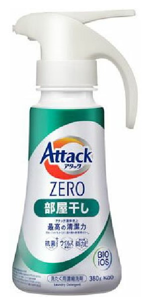 Жидкое средство для стирки KAO Attack ZERO (суперконцентрат, с защитой от неприятных запахов при сушке в помещении) 380 гр