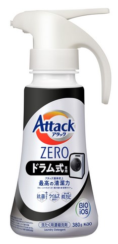 Жидкое средство для стирки KAO Attack ZERO (суперконцентрат, с защитой от повторного оседания грязи при стирке) 380 гр
