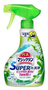 Жидкость чистящая для ванны KAO Magiсclean (предотвращающая образование розовой и чёрной плесени, с антибактериальным эффектом, аромат зелёных трав) 350 мл