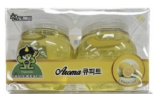 Освежитель воздуха гелевый Sandokkaebi для комнаты Aroma Cupid (лимон) 120 гр х 2 шт