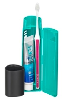 Дорожный набор LION Migacot: зубная щётка средняя + паста 30 г + чехол