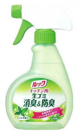 Спрей для удаления посторонних запахов на кухне LION Look с антибактериальным эффектом (с маслом мяты) 300 мл
