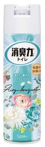 Освежитель воздуха для туалета ST SHOSHU RIKI (аэрозоль для туалета с антибактериальным эффектом «Воздушный букет») 365 мл