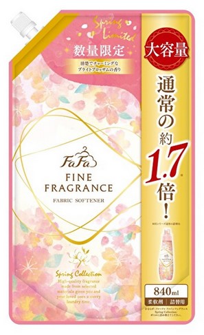 Кондиционер для белья NISSAN FAFA (с ароматом цветущей сакуры и нотками жасмина и фиалки) 840 мл