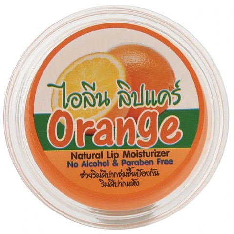 Бальзам для губ ILENE АПЕЛЬСИН, натуральный кокосовый увлажняющий, 5 гр