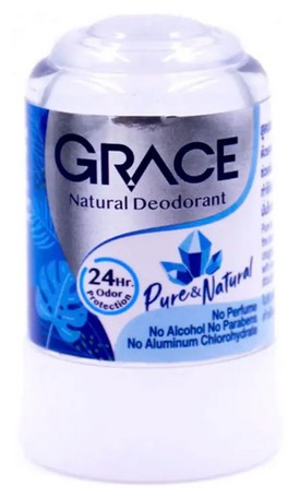 Дезодорант кристаллический Grace натуральный антибактериальный Чистый и Естественный 70 гр