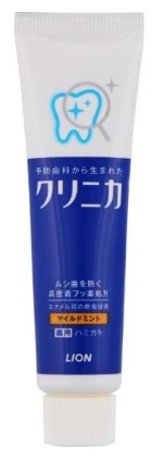 Зубная паста LION Clinica Mild Mint комплексного действия с лёгким ароматом мяты 30 гр