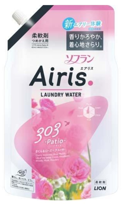 Кондиционеров для белья LION Soflan Airis с воздушным ароматом Patio (женский аромат) 850 мл