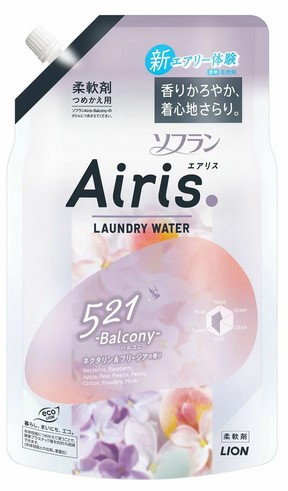 Кондиционеров для белья LION Soflan Airis с воздушным ароматом Balcony (аромат унисекс) 850 мл