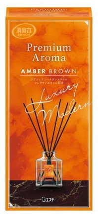 Освежитель воздуха для комнаты ST SHOSHU RIKI Сахарный янтарь (стеклянный флакон + наполнитель + палочки) 50 мл