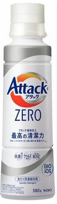 Жидкое средство для стирки KAO Attack ZERO (суперконцентрат, для любых типов стиральных машин) 580 гр
