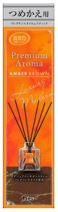 Освежитель воздуха для комнаты ST SHOSHU RIKI Сахарный янтарь (сменная упаковка - наполнитель + палочки) 50 мл