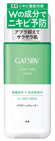 Мужской матирующий лосьон Mandom Gatsby Acne Care Water для ухода за проблемной кожей, склонной к Акне и воспалениям (для жирной кожи) 200 мл