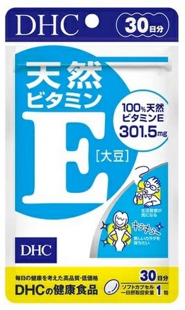 Пищевая добавка DHC Витамин Е соевый  / 30 капсул / 30 дней