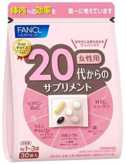 Пищевая добавка Комплекс для женщин 20 лет + / 30 пак./ FANCL