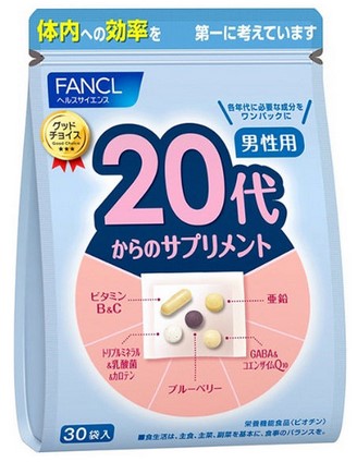Пищевая добавка Комплекс для мужчин 20 лет + / 30 пак./ FANCL
