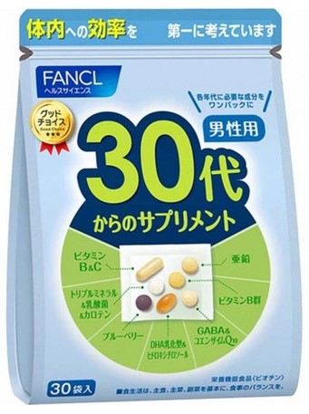 Пищевая добавка Комплекс для мужчин 30 лет + / 30 пак./ FANCL