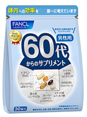 Пищевая добавка Комплекс для мужчин 60 лет + / 30 пак./ FANCL