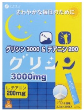 Пищевая добавка Глицин и теанин / порошок в стик-пакетах по 3,3 гр / Fine Japan