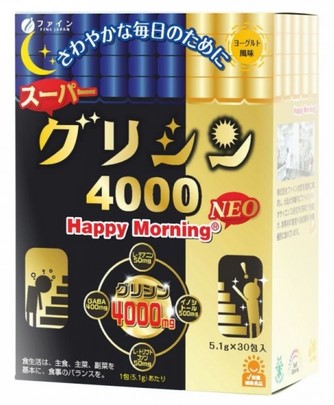 Пищевая добавка Супер Глицин 4000 NEO &quot;Счастливое утро&quot;/ 30 стик /  Fine Japan 