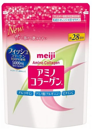 Пищевая добавка Коллаген Amino Collagen Meiji / 196 гр