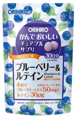 Пищевая добавка Комплекс для глаз с экстрактом черники / Orihiro / 120 таб.