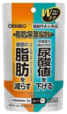 Пищевая добавка Контроль мочевой кислоты и жира / ORIHIRO / 30 дней
