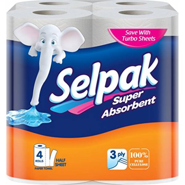 Полотенце бумажное SELPAK Х4 4 шт.