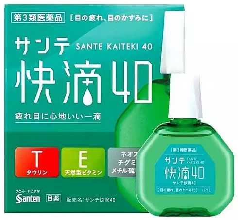 Капли для глаз Sante Kaiteki 40 / антивозрастные / 15 мл