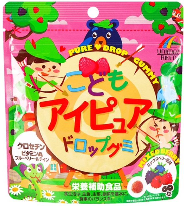 Пищевая добавка  Pure Eye со вкусом ягод /  60 таб./ Unimat Riken