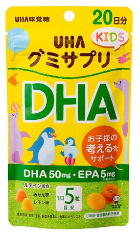 Пищевая добавка UHA жевательный мармелад с DHA + EPA / 20 дней