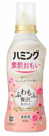 Кондиционер для белья KAO Humming (для сушки в помещении, аромат Свежая роза) 530 мл