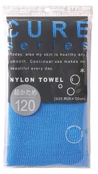 Мочалка для душа супержесткая OHE Cure 2 из 100% ультратонкого нейлона, размер 28Х120см