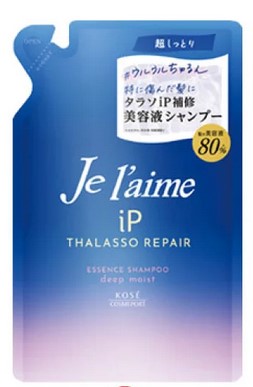 Восстанавливающий шампунь KOSE Je l'aime iP Thalasso Repair для всех типов повреждений волос Увлажнение и гладкость 340 мл