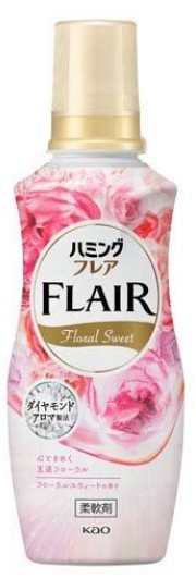 Кондиционер для белья KAO Humming (концентрат, тёплый аромат цветочного букета) 520 мл