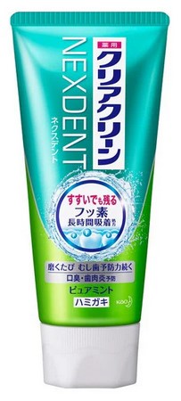 Зубная паста KAO ClearClean Nexdent комплексного действия для профилактики кариеса с микрогранулами (прохладная мята) 120 гр