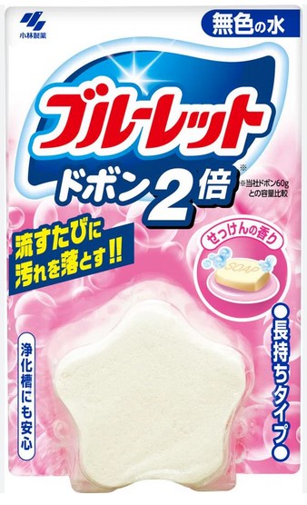 Таблетка для бачка унитаза Kobayashi Bluelet - свежесть (двойная) 120 гр