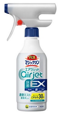 Пенящееся чистящее и дезодорирующее средство KAO MagicClean Airjet EX для ванной (антибактериальное, быстрого действия, аромат трав) 400 мл