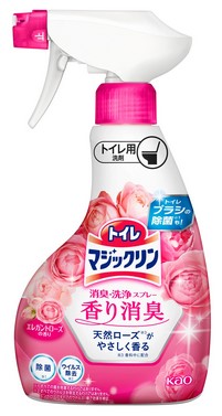 Чистящее и дезодорирующее пенящееся средство KAO Magiсclean для туалета Элегантная роза (протирание сиденья и обработка унитаза / спрей) 350 мл