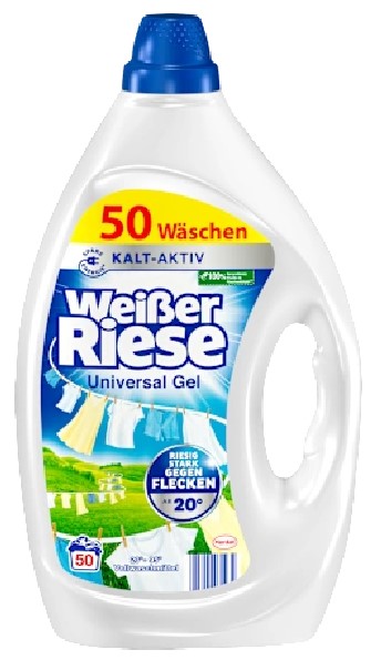 Гель для стирки универсальный Weisser Riese, 50 стирок, 2,25 л/4