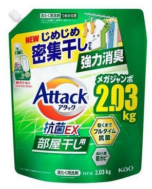 Жидкое средство для стирки KAO Attack EX (концентрат, для сушки белья в помещении) 2030 гр