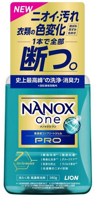 Гель для стирки LION Top Nanox One PRO (суперконцентрат) 380 гр