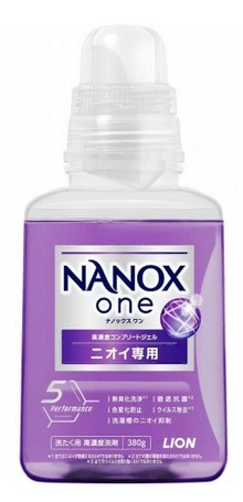 Жидкое средство для стирки LION Top Nanox One Odor (дезодорирующее действие + сохранение цвета, суперконцентрат) 380 гр