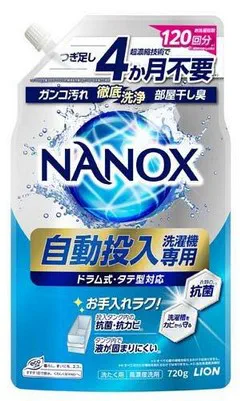 Жидкое средство для стирки LION Top Super Nanox (эффективное отстирывающее и дезодорирующее действие, в т.ч. для стиральных машин с функцией автоматической дозировки, суперконцентрат) 720 гр