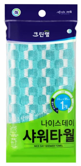 Мочалка для тела CW (жёсткая, однотонная) размер 29 х 95 см