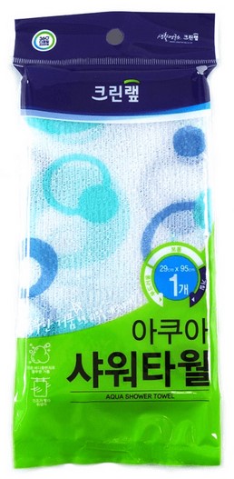 Мочалка для тела CW (жёсткая, с рисунком) размер 29 х 95 см