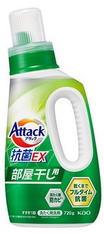Гель для стирки KAO Attack EX (концентрат, для сушки белья в помещении), флакон 720 гр