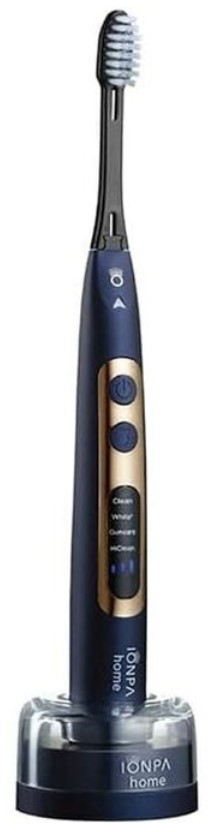 Ионная электрическая зубная щётка Ionpa Home (cредняя жёсткость), тёмно-синяя 1 шт